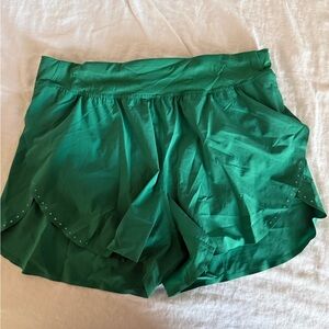 lululemon fast and free Vibrant Green Athletic Shorts